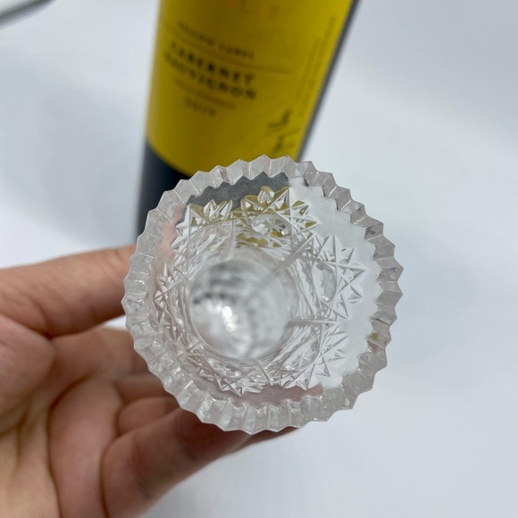 Bohemian Czech Hand Cut Frosted Bud Vase - Picture 4 of 5